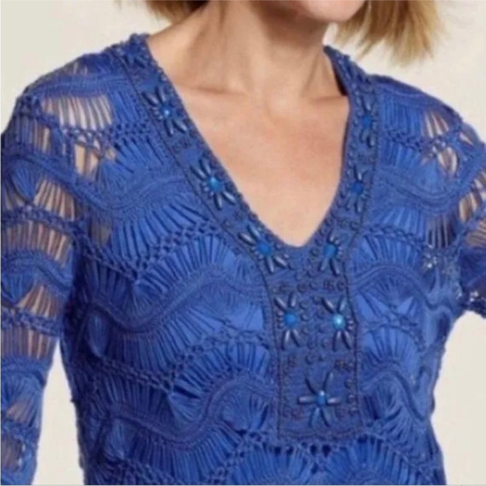 Chicos Jodi Jewel Neck Pullover Sweater - Picture 6 of 7